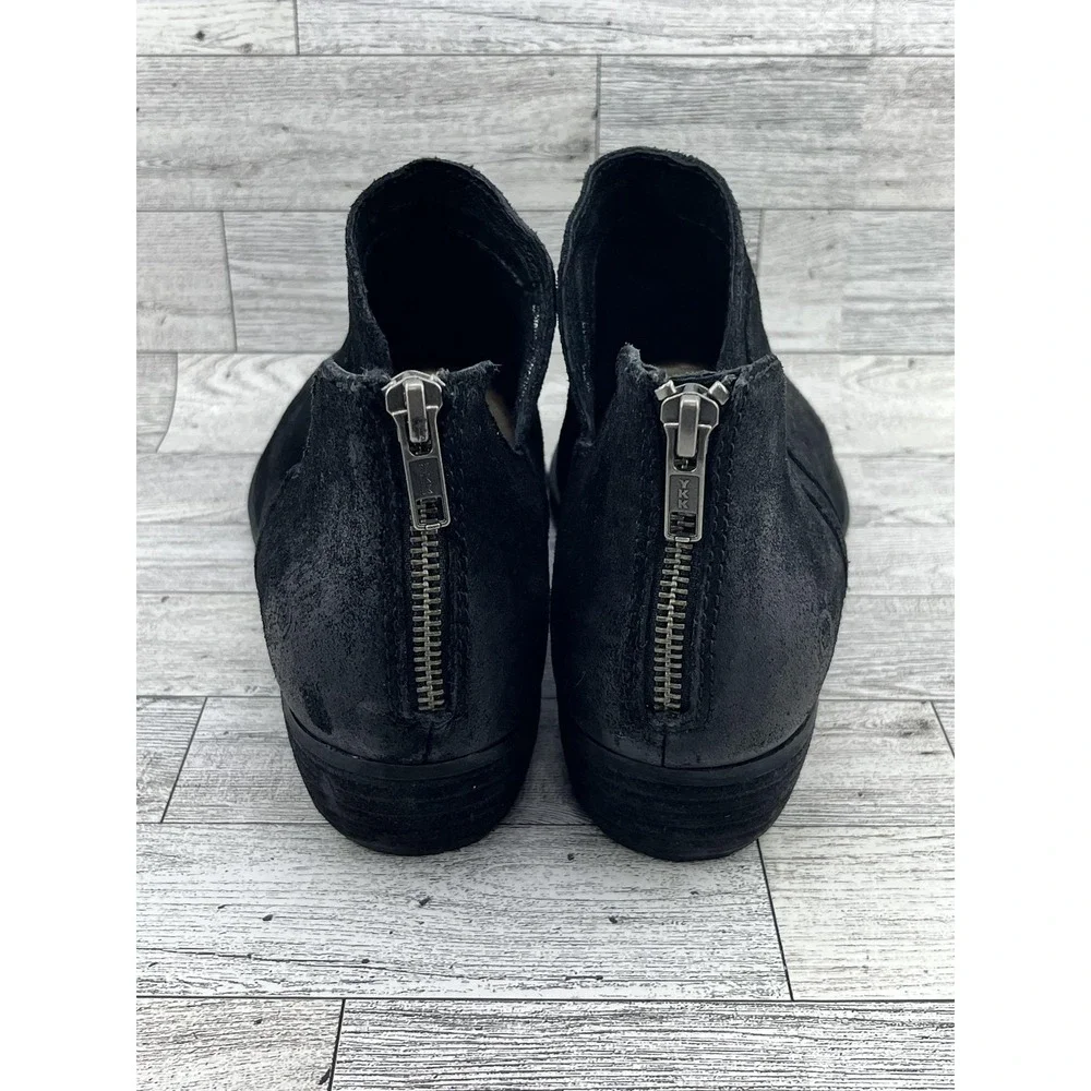 Born Shoes Women Size 9 Black Suede Leather Boots Back‎ Zip Casual CBFD19 F33603